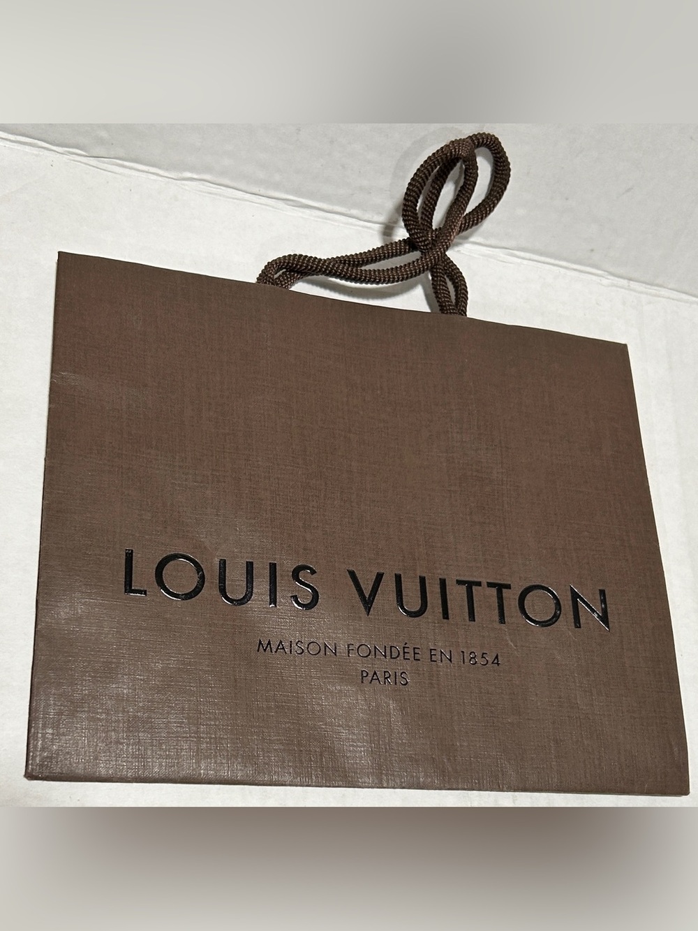 Louis Vuitton Brown Shopping Bag with Black Logo - Picture 2 of 7
